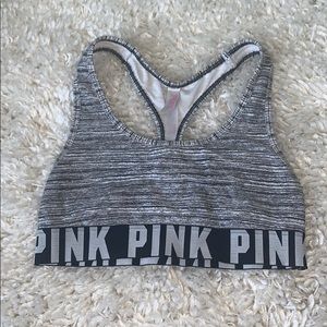 Pink sports bra